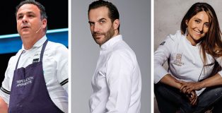 Ángel León, Mario Sandoval and Lucía Freitas