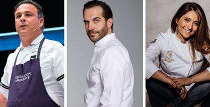 Ángel León, Mario Sandoval and Lucía Freitas