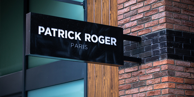 Patrick Roger's shop sign