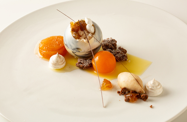 Platted dessert by Susan Notter