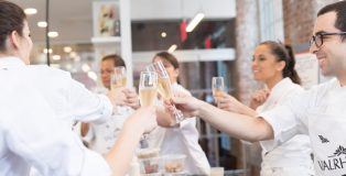 End of a masterclass at the École Valrhona Brooklyn