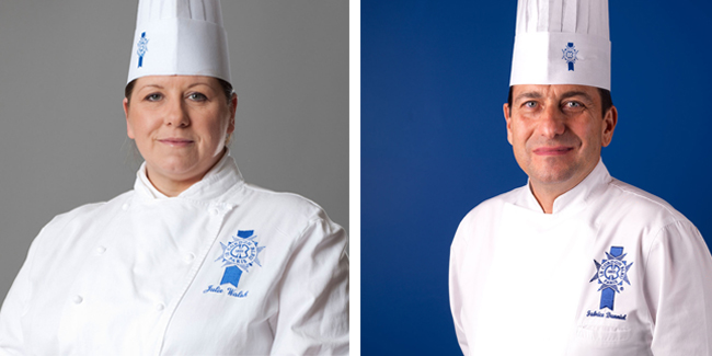 Le Cordon Bleu prepares an online demo with its teaching chefs Fabrice Danniel and Julie Walsh