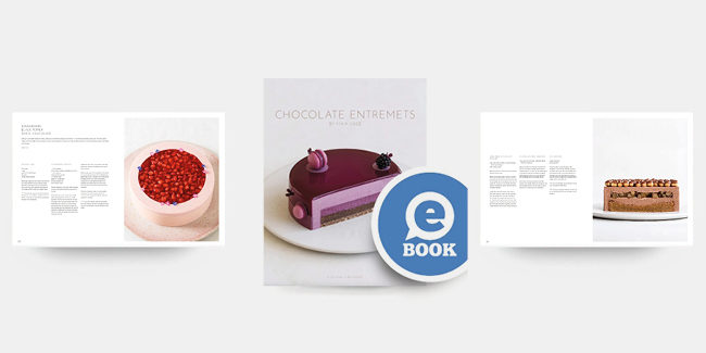 30 chocolate entremets by Maja Vase are gathered in an e-book