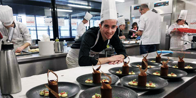 Chef at the Championnat du France du Dessert