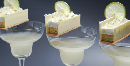 Cointreau cocktail and cake