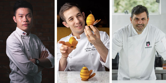 Wei Loon Tan, Nicolas Lambert, and Juan Manuel Herrera, in PastryBCN’s online courses