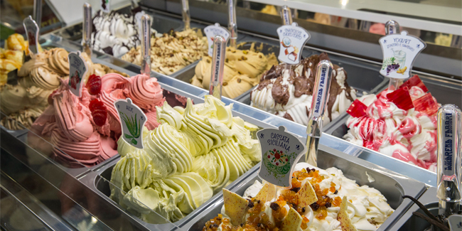 Artisan shop ice cream