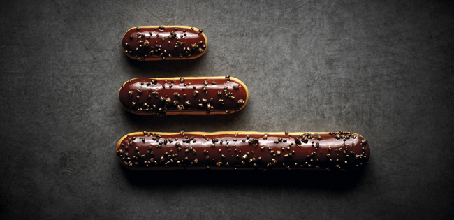 Mini, individual and XXL éclairs by Christophe Adam