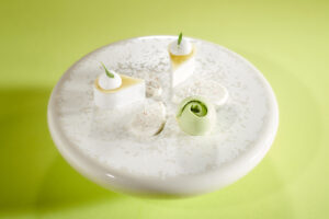 Apple from Montois, coconut, and a touch of cumin by Pierre-Jean Quinonero