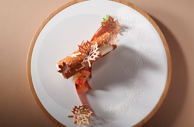 La Part des Anges plated dessert by Yoann Normand