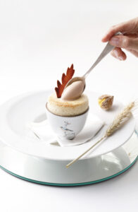 Chestnut sago soufflé by Nocar Lo