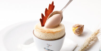Chestnut sago soufflé by Nocar Lo