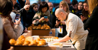 Baker in action at the Europain fair