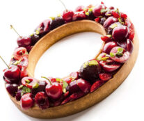 Cherry and pistachio crown