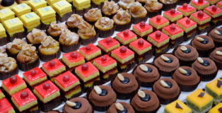 assorted individual cakes