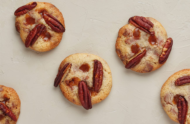 Caramel Pecan Cookies and Gianduja Cookie