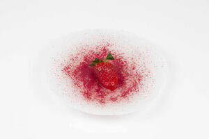 Strawberries with cream