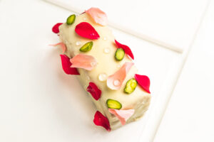 Rose and Pistachio tea cake by Aabhas Jain