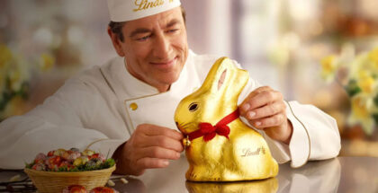 Gold bunny by Lindt