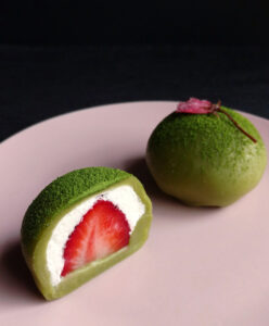 Strawberry and Cream Daifuku by Elle Lei