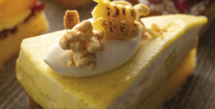 Corn and mascarpone cake by Hiroyuki Emori