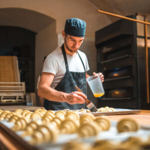 Croissants making