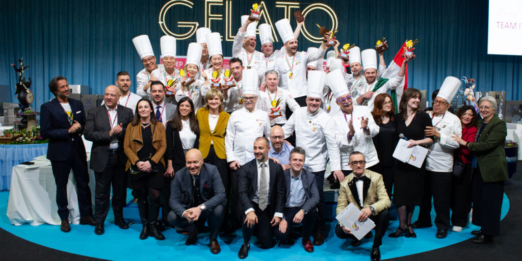 Podium of the Gelato World Cup