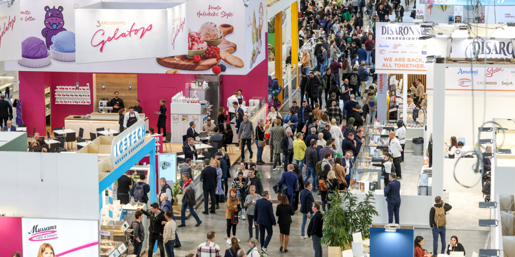 Atmosphere at the gelatissimo fair