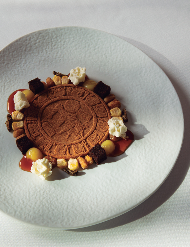 Mexico, chocolate, corn and totopo honey