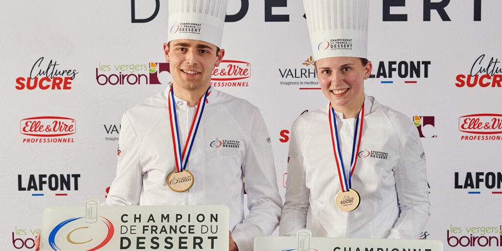 Clément Réauté and Lucie Billon, french champions du Dessert 2025
